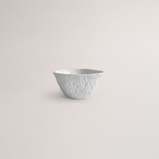Handmade Limoges porcelain white coffee cup