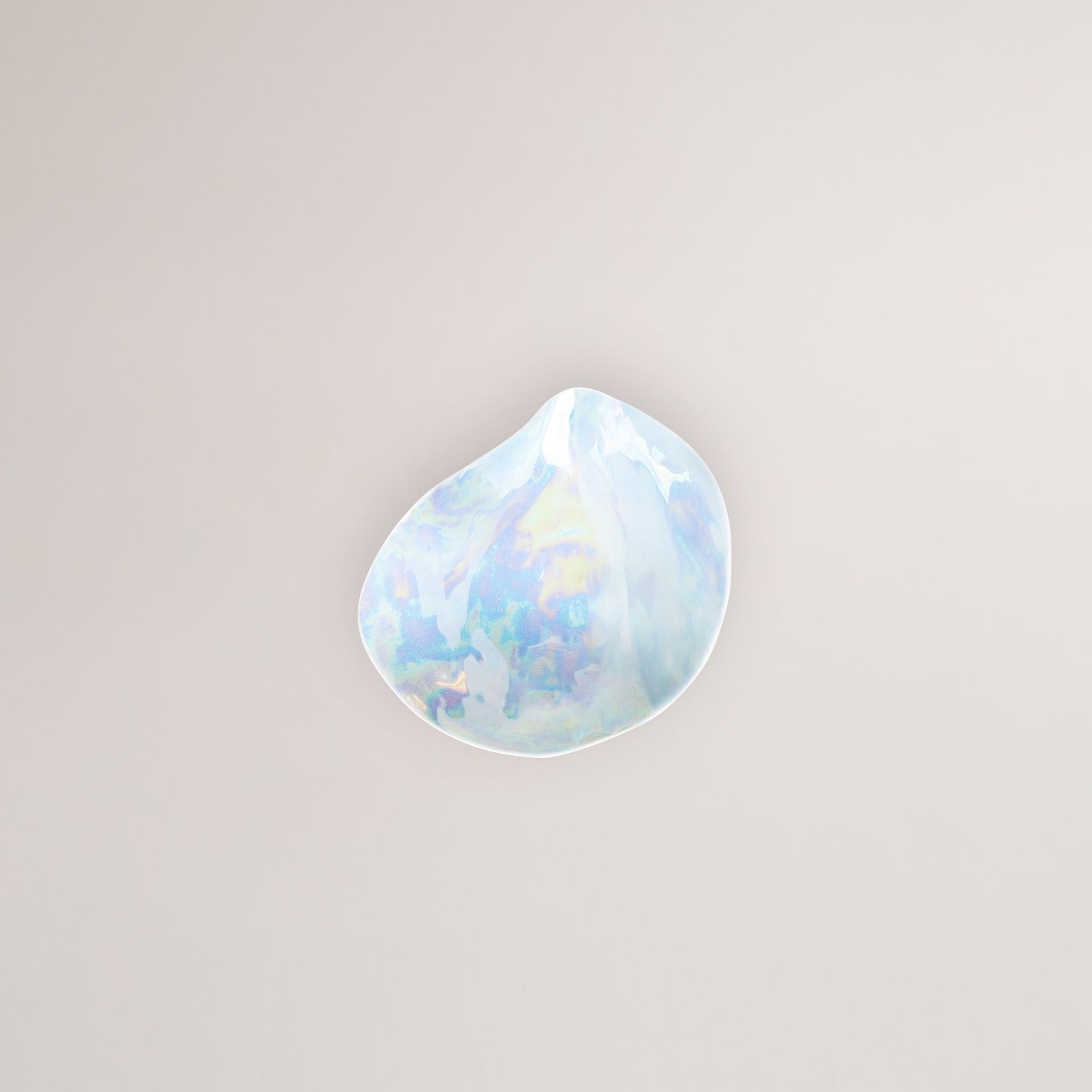 Handmade Limoges porcelain pearlescent side bowl