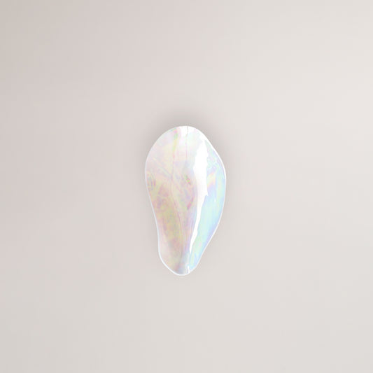 Handmade Limoges porcelain pearlescent side bowl