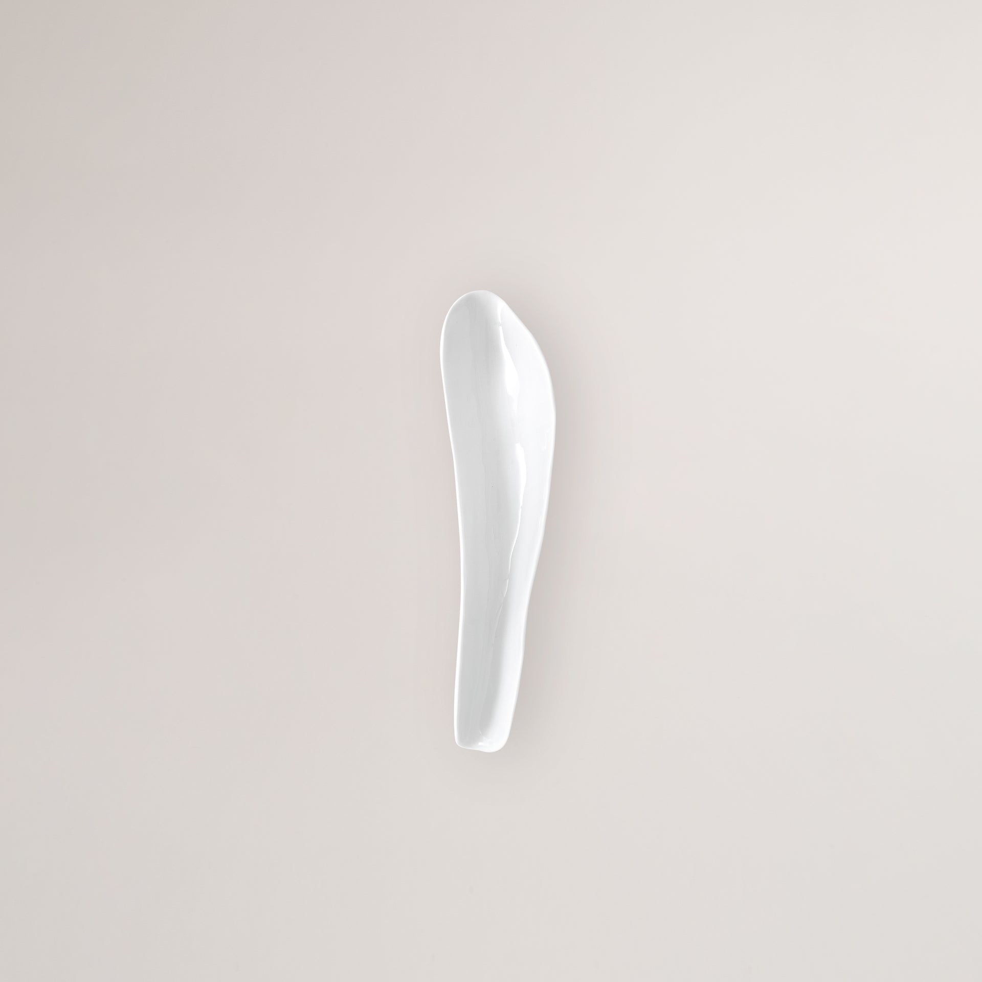 Handmade Limoges porcelain white long side bowl