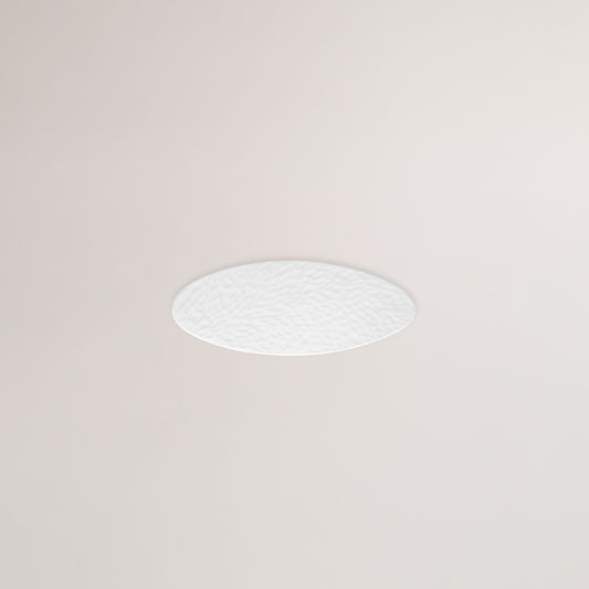 Handmade Limoges porcelain white oval dish
