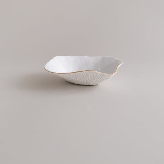 Set de 2 bols / Indulge nº9 / blanc avec liseré d’or