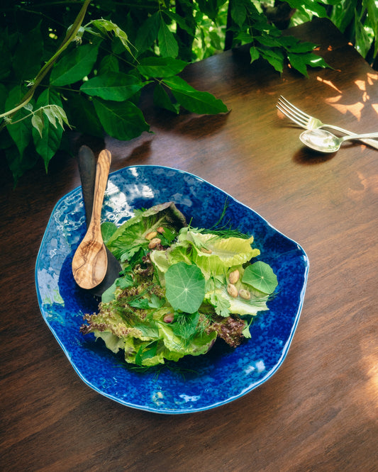 Indulge nº6 large dinner plate / aqua