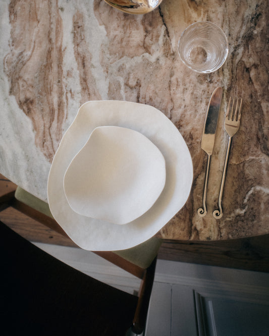 Indulge nº5 petite assiette / biscuit / blanc mat