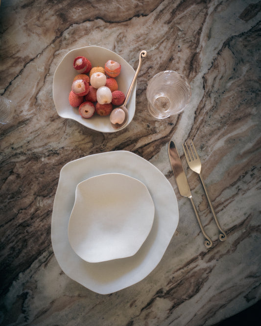Indulge nº5 petite assiette / biscuit / blanc mat