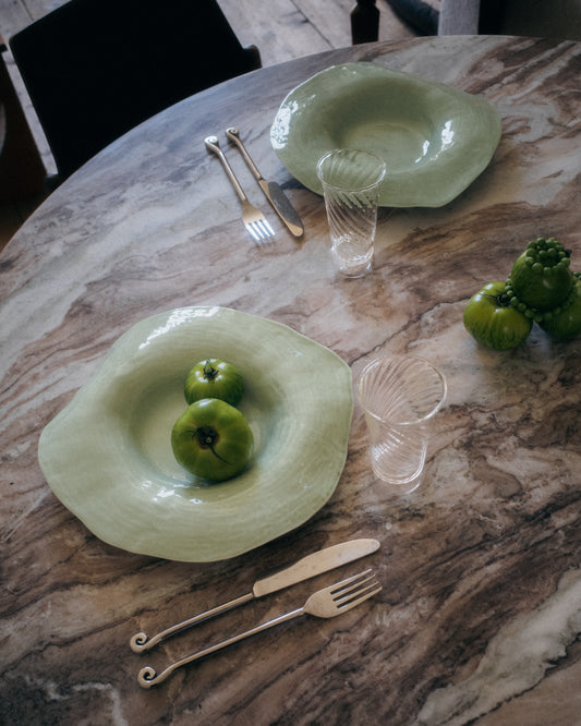 Indulge nº7 assiette creuse / vert jade
