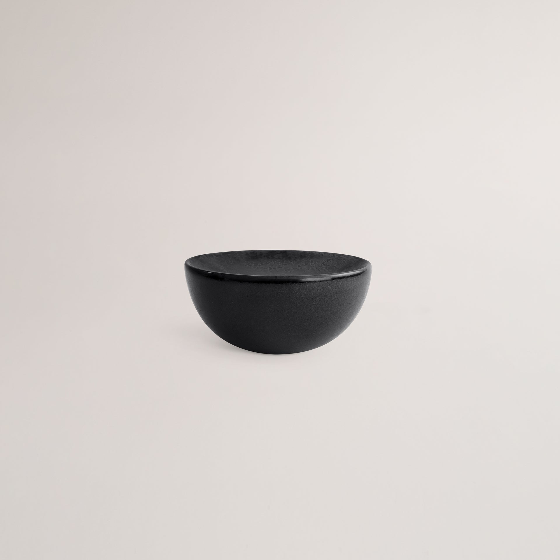 Handmade Limoges porcelain grey elevated bowl